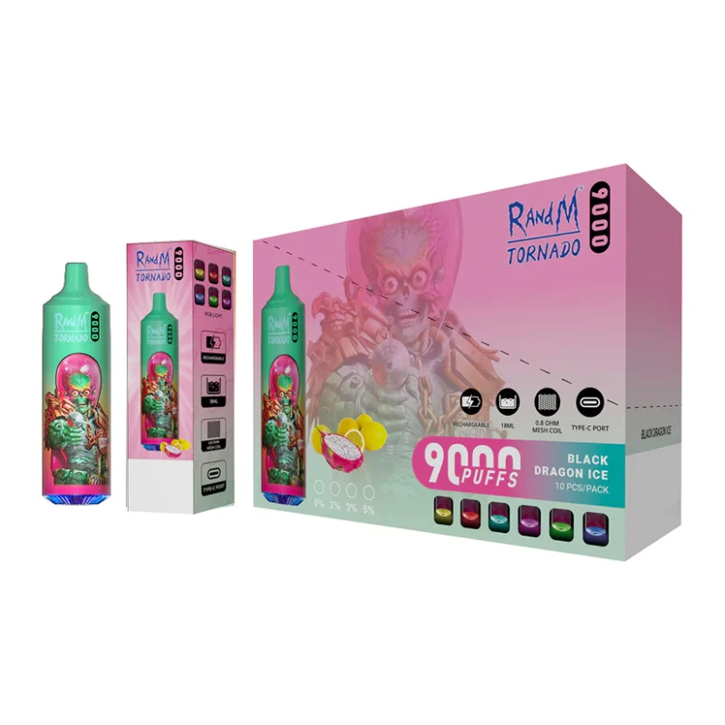 FUMOT | RANdM TORNADO 9000 Puffs Vape 20 Flavors Disposable E-Cigarettes (Ship from China) - Image 6