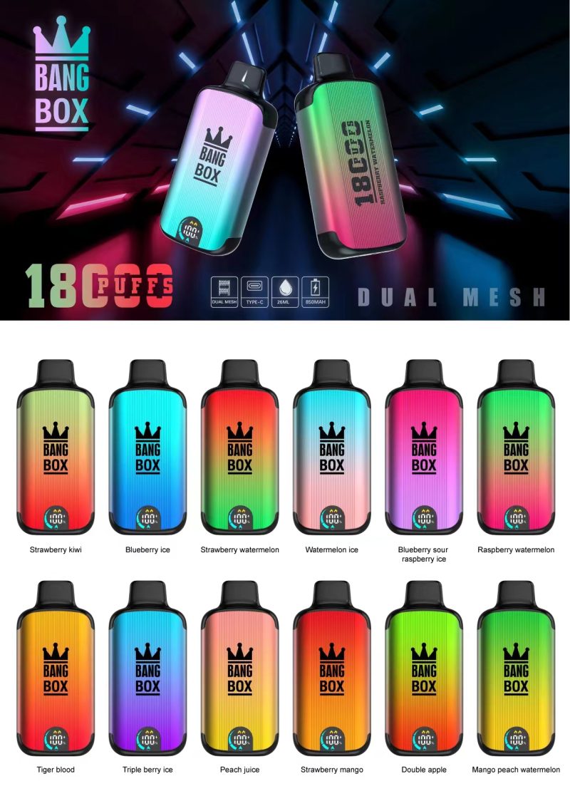 BANG BOX | 18000 Puffs Vape 12-Flavors Disposable E-Cigarettes (Ship from China) - Image 2