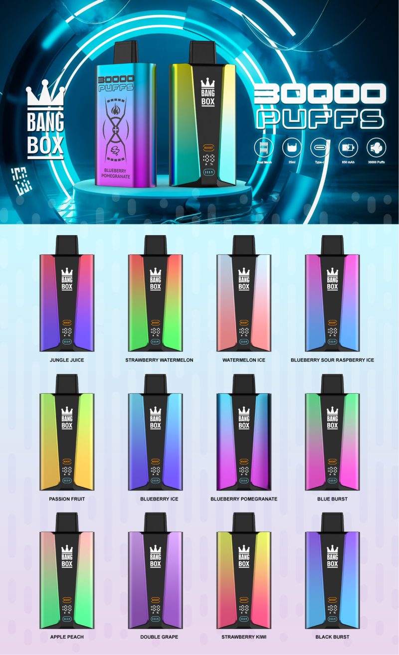 BANG BOX | 30000 Puffs Vape 12-flavors Disposable E-Cigarettes (Ship from China) - Image 2