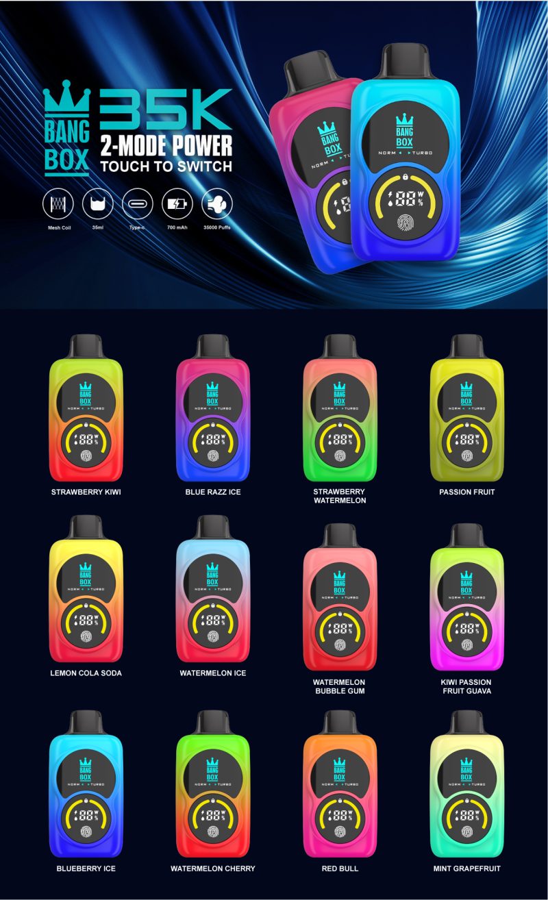 BANG BOX | 35000 Puffs Vape 12-Flavors Disposable E-Cigarettes (Ship from China) - Image 2