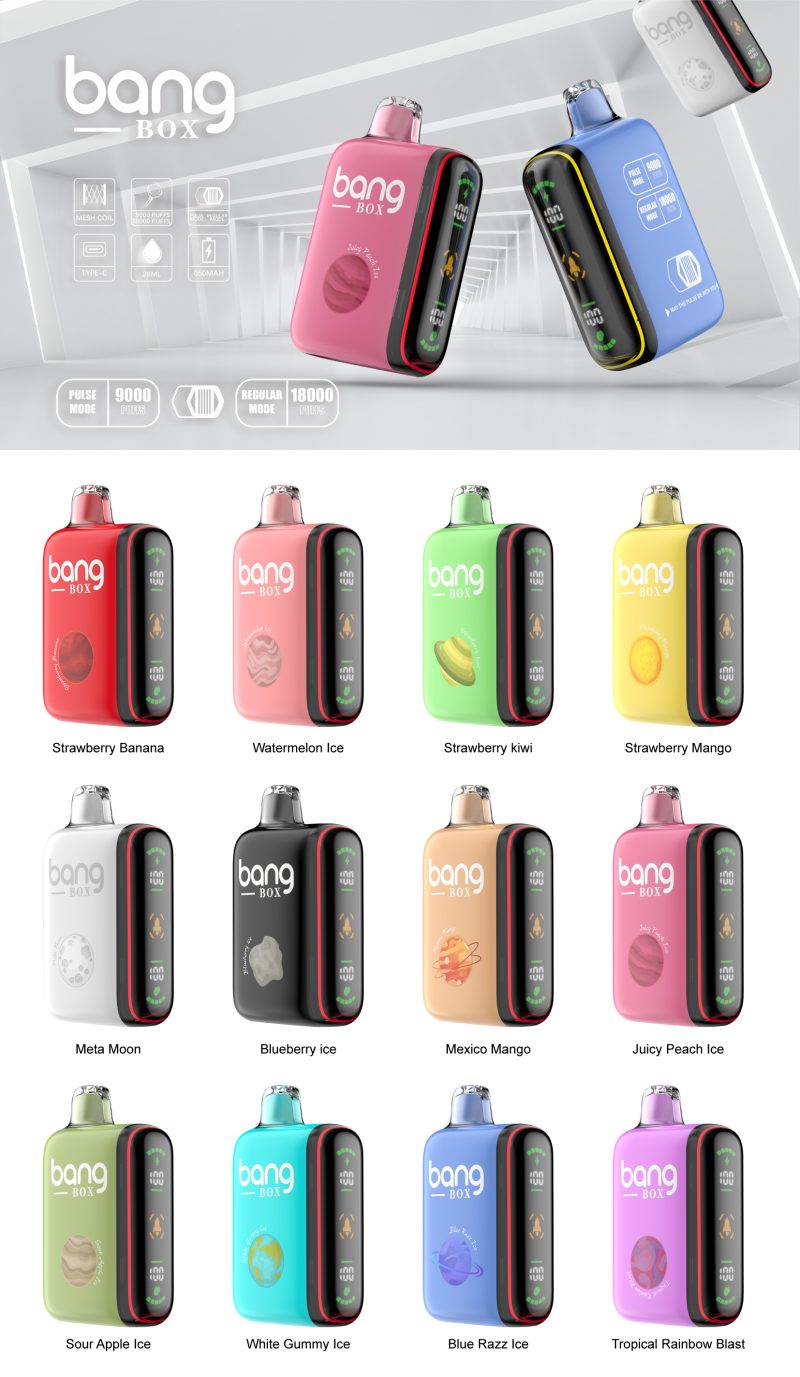 BANG BOX | 9000&18000 Puffs Vape 12-Flavors Disposable E-Cigarettes (Ship from China) - Image 2
