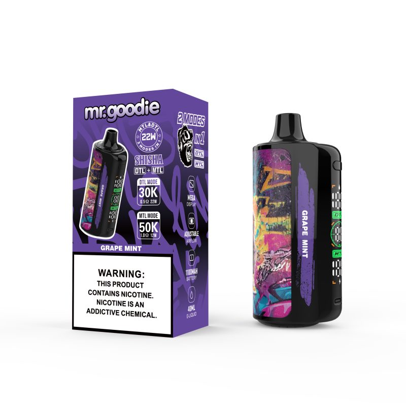 Mr.Goodie | DTL MODE 30000 Puffs MTL MODE 50000 Puffs Vape 12-Flavors Disposable E-Cigarettes (Ship from China) - Image 7