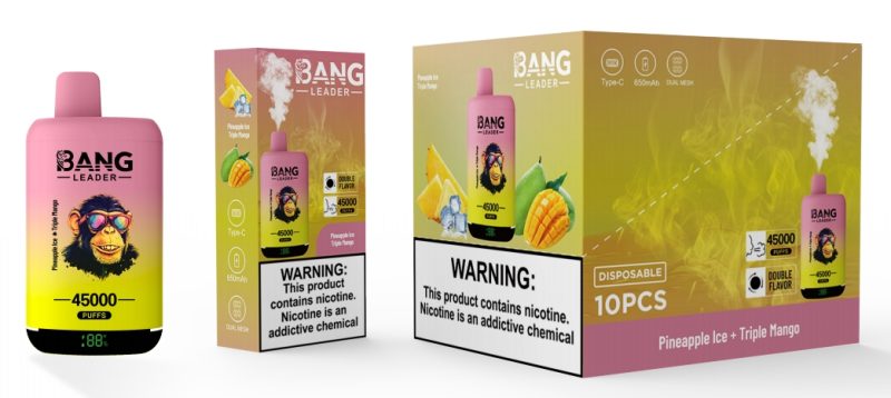 BANG LEADER | 45000 Puffs Vape Double-Flavor Disposable E-Cigarettes (Ship from China) - Image 7