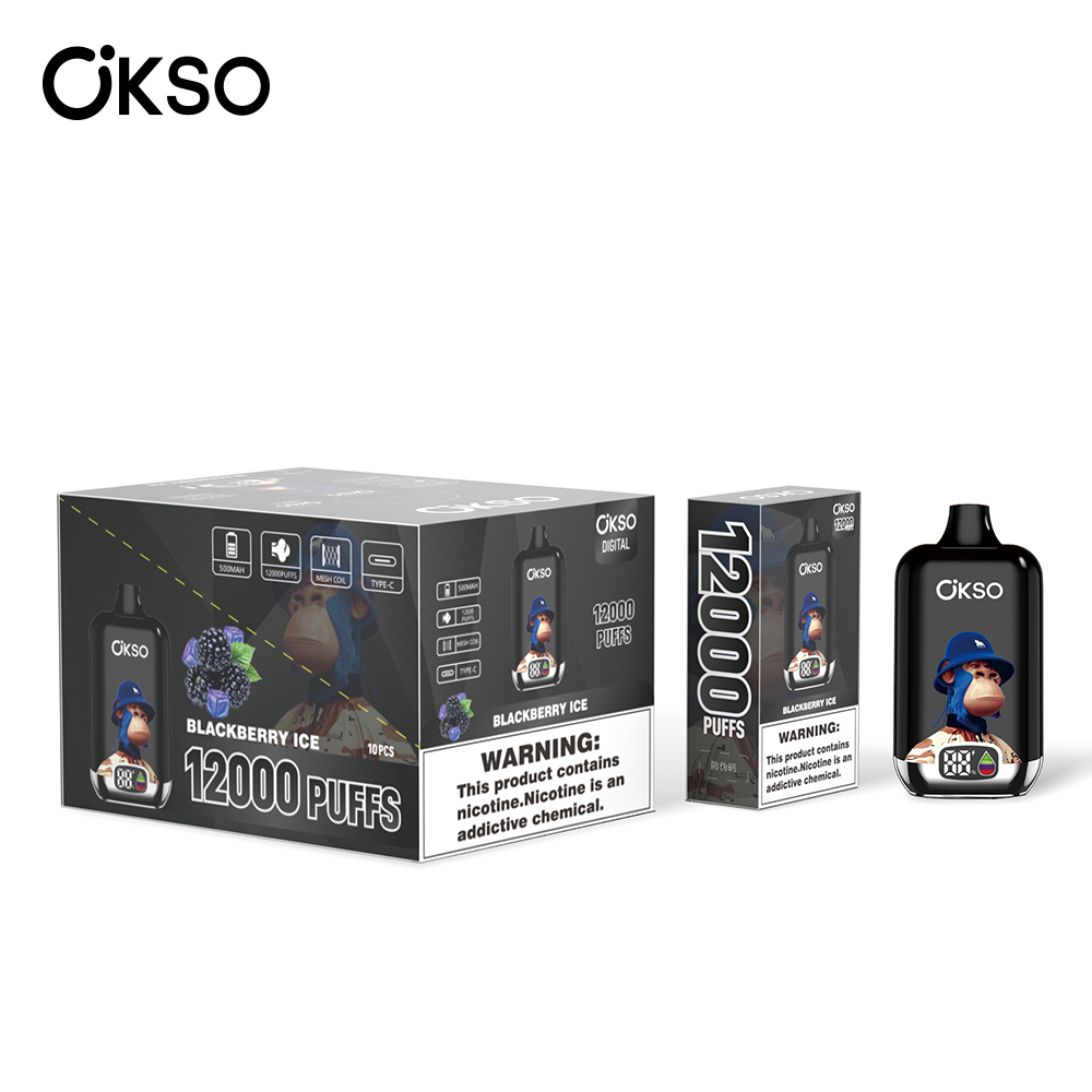 OKSO | 12000 Puffs Vape 20 Flavors Digital Disposable E-Cigarettes (Ship from China) - Image 10