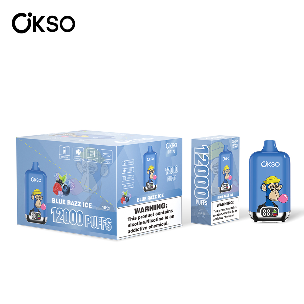 OKSO | 12000 Puffs Vape 20 Flavors Digital Disposable E-Cigarettes (Ship from China) - Image 9