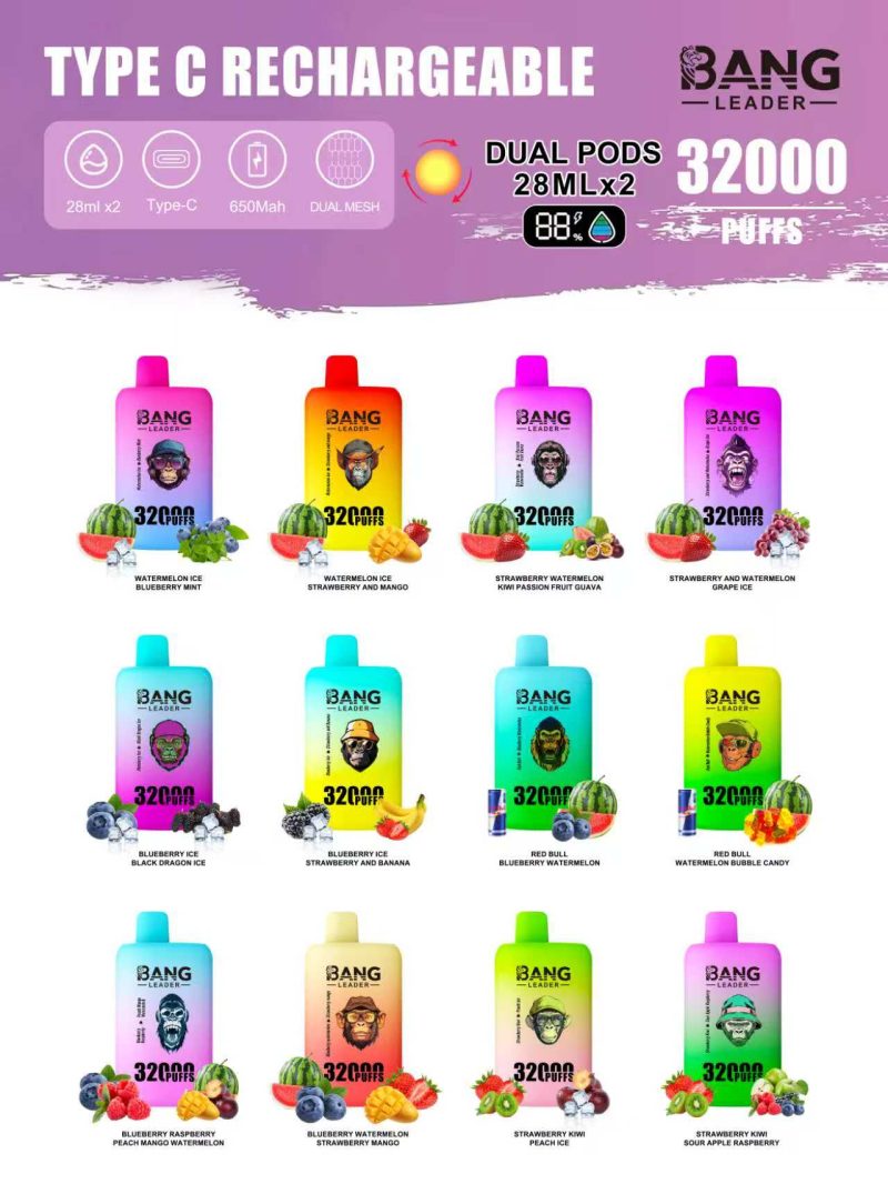 BANG LEADER | 32000 Puffs Vape Double-Flavor Disposable E-Cigarettes (Ship from China) - Image 2