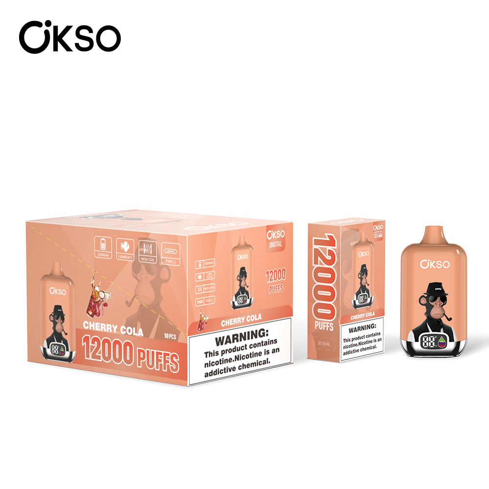 OKSO | 12000 Puffs Vape 20 Flavors Digital Disposable E-Cigarettes (Ship from China) - Image 7