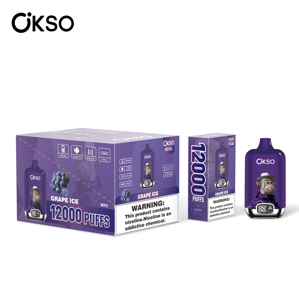 OKSO | 12000 Puffs Vape 20 Flavors Digital Disposable E-Cigarettes (Ship from China) - Image 5
