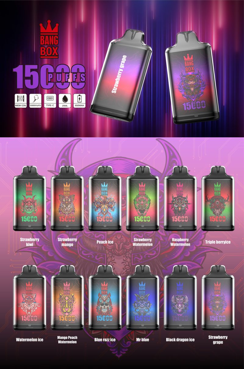 BANG BOX | 15000 Puffs Vape 12-Flavors Disposable E-Cigarettes (Ship from China) - Image 2