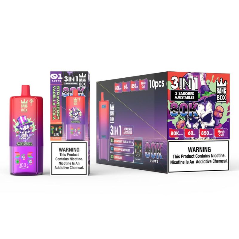 BANG BOX | 80000 Puffs Vape 3 in 1-Flavor Disposable E-Cigarettes (Ship from China) - Image 3