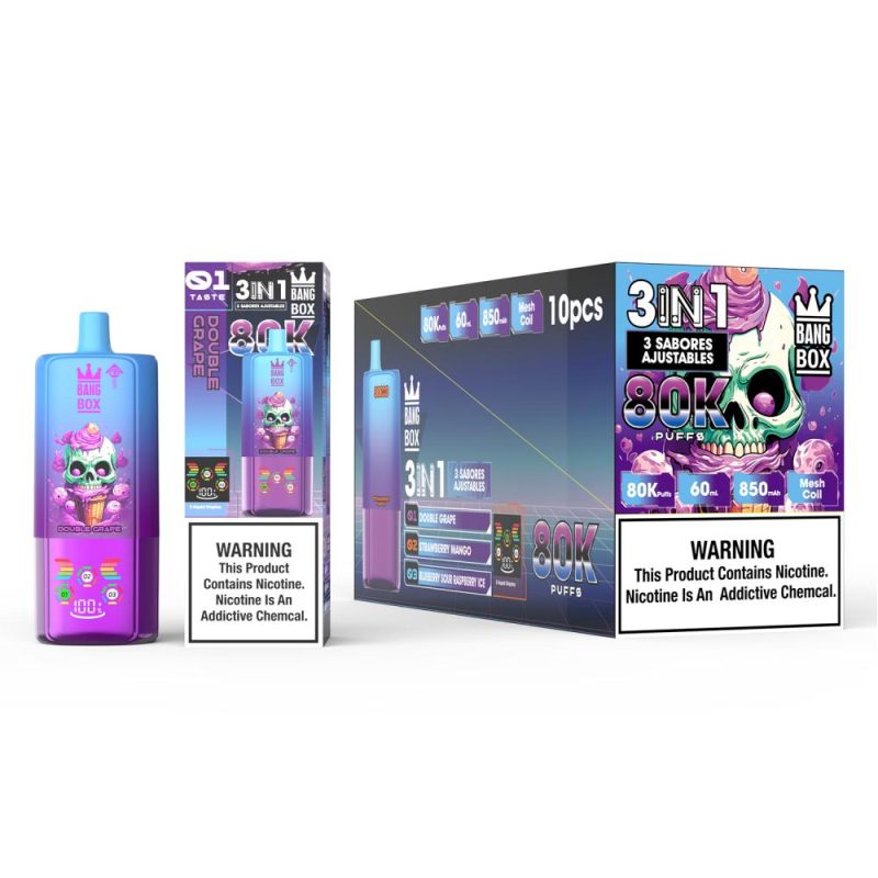 BANG BOX | 80000 Puffs Vape 3 in 1-Flavor Disposable E-Cigarettes (Ship from China) - Image 4