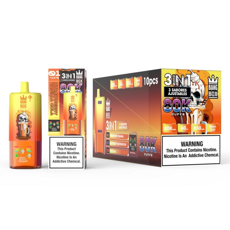 BANG BOX | 80000 Puffs Vape 3 in 1-Flavor Disposable E-Cigarettes (Ship from China) - Image 6