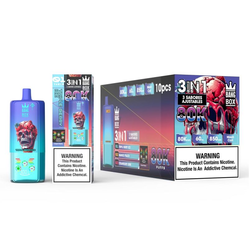BANG BOX | 80000 Puffs Vape 3 in 1-Flavor Disposable E-Cigarettes (Ship from China) - Image 9