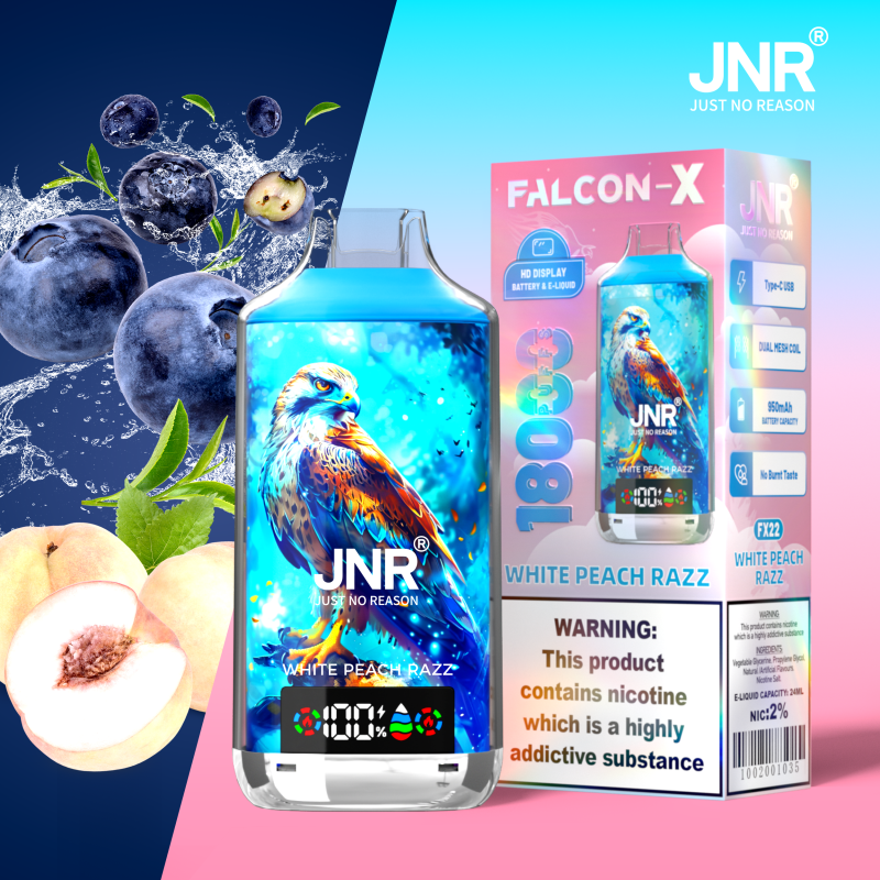 JNR | FALCON-X 18000 Puffs Vape 52-Flavors Disposable E-Cigarettes (Ship from China) - Image 3