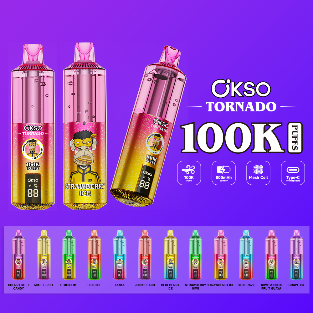 OKSO | 100K Puffs Vape 12-Flavors Five in one flavor Disposable E-Cigarettes (Ship from China) - Image 4