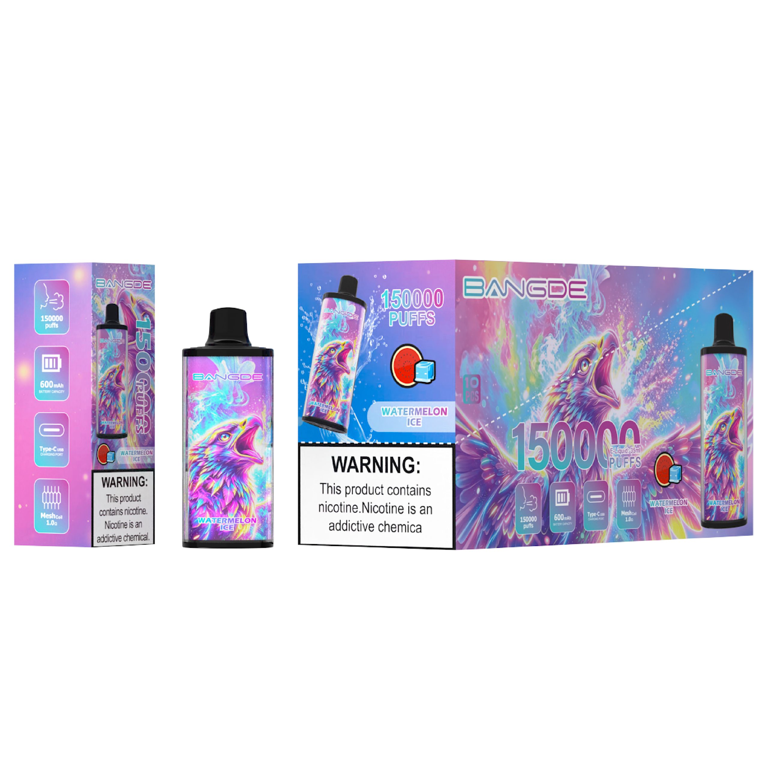 BANGDE | 150000 Puffs Vape 12-Flavors single flavor Disposable E-Cigarettes (Ship from China) - Image 10