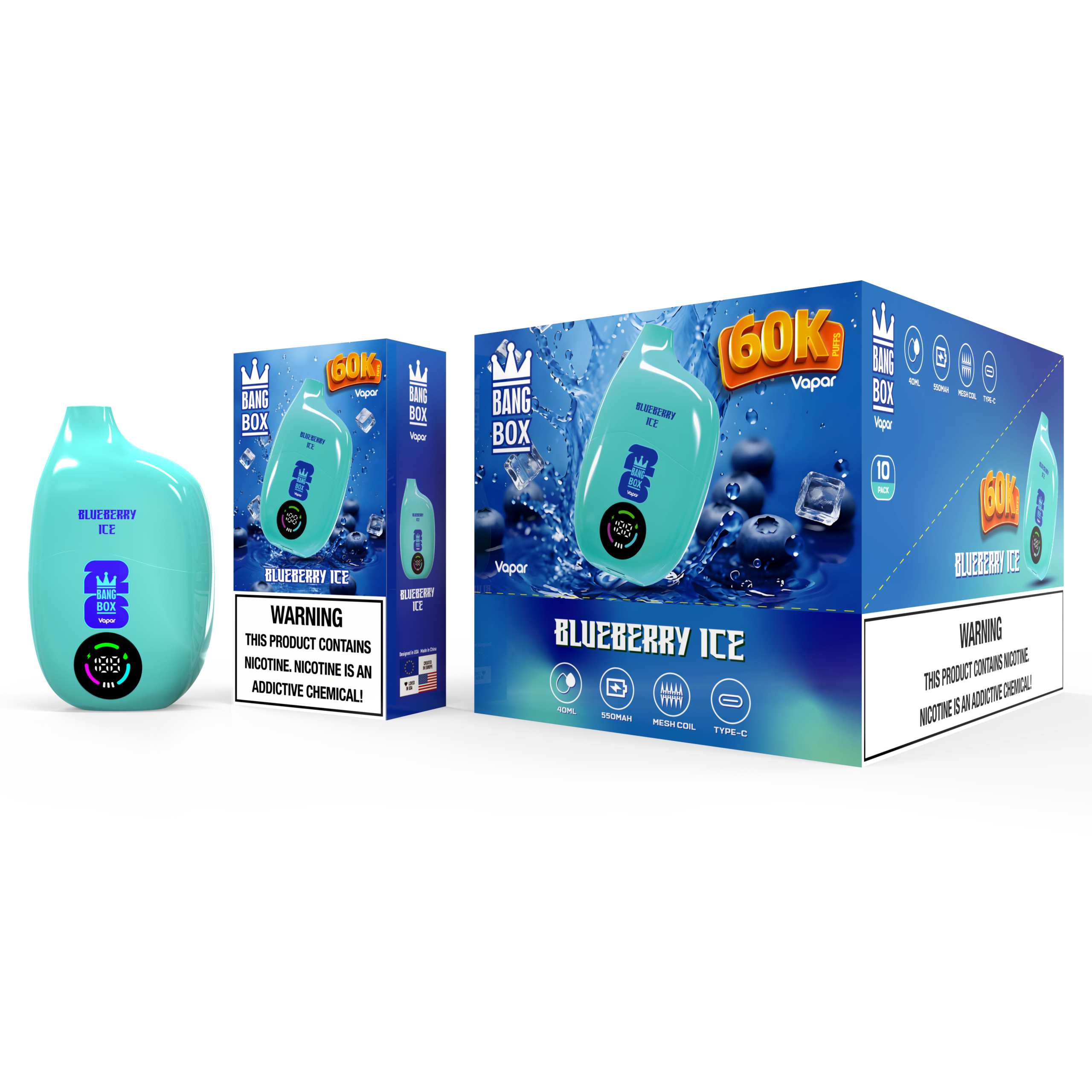 BANGBOX | 60K Puffs Vape 10-Flavors single flavor Disposable E-Cigarettes (Ship from China) - Image 2