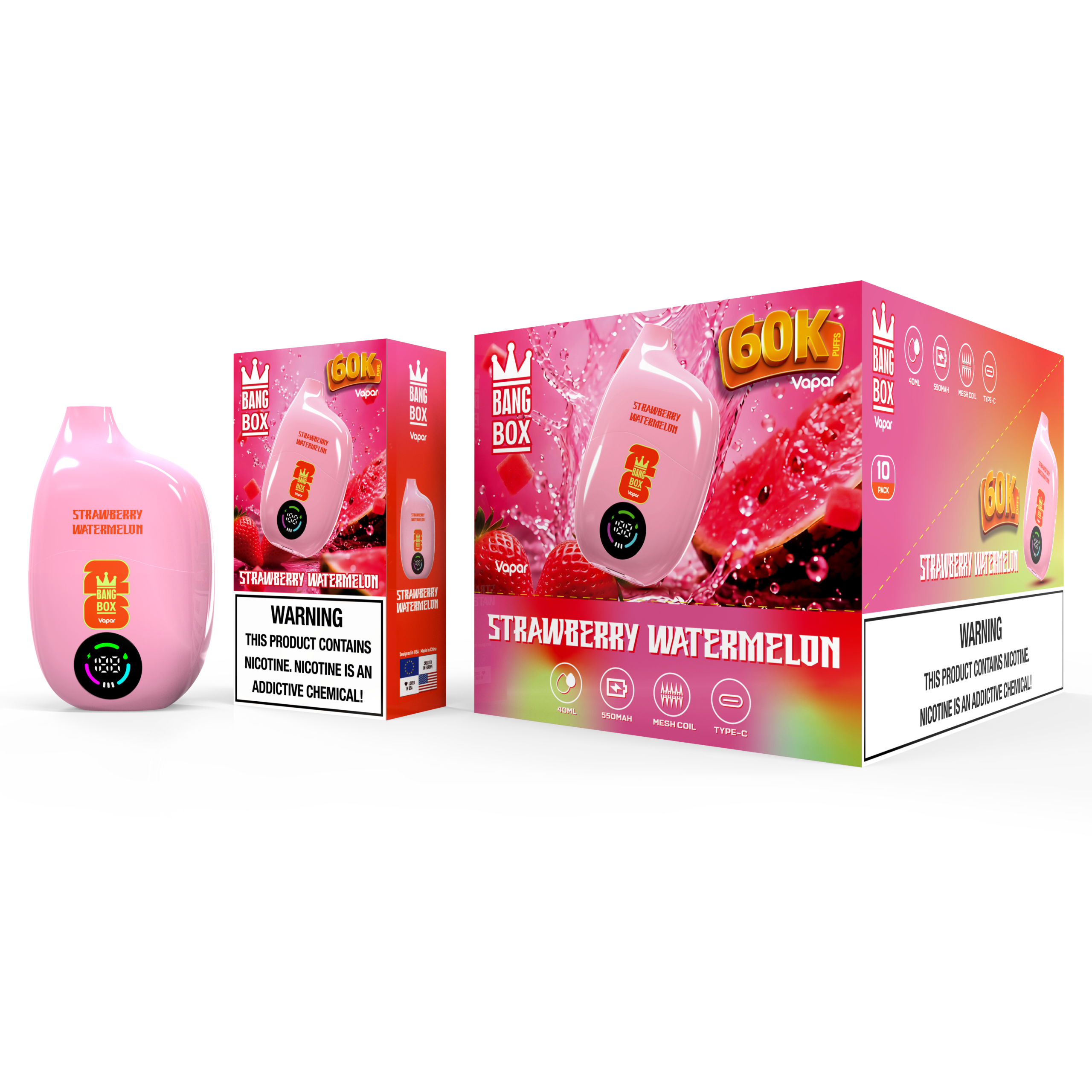 BANGBOX | 60K Puffs Vape 10-Flavors single flavor Disposable E-Cigarettes (Ship from China) - Image 8